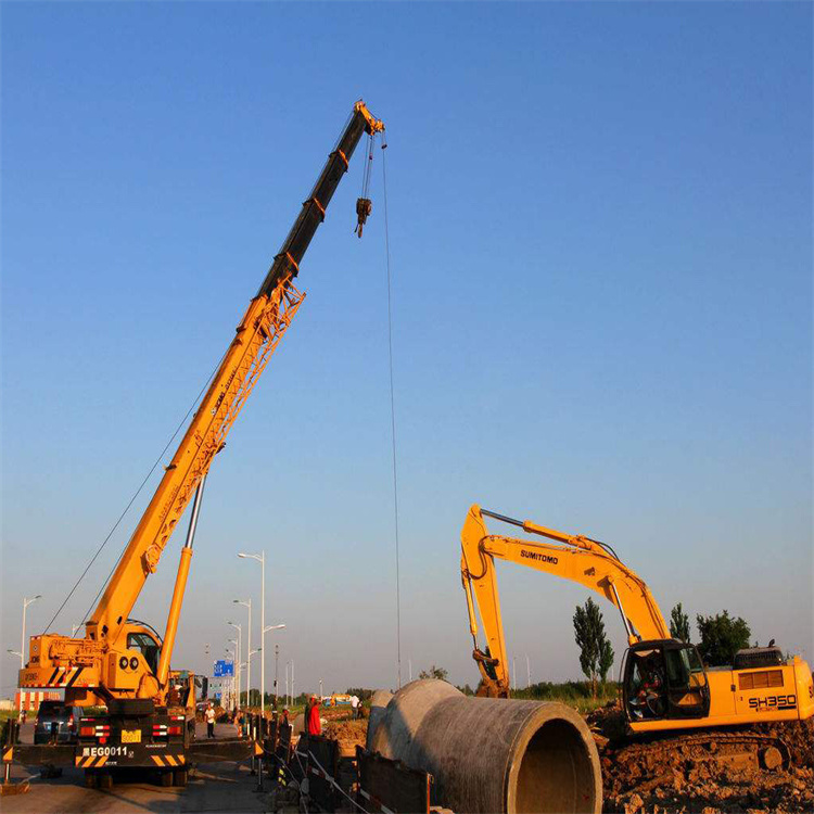 尉氏挖机用吊车怎么吊